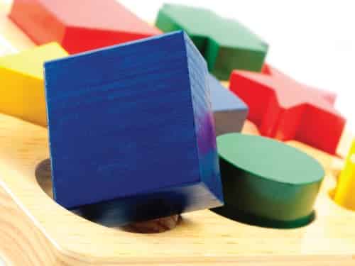 colorful childrens blocks of varying shapes