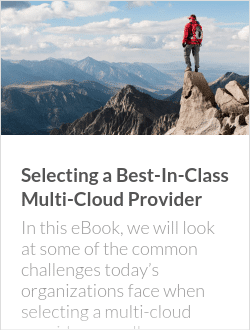 Selecting a Best-In-Class Multi-Cloud Provider