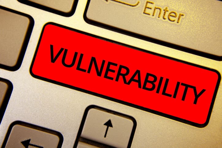 Vulnerability highlighted in red on keyboard to make users aware of ConnectWise vuklnerability