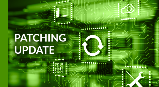 September patching blog image. Green September patching blog image. Green